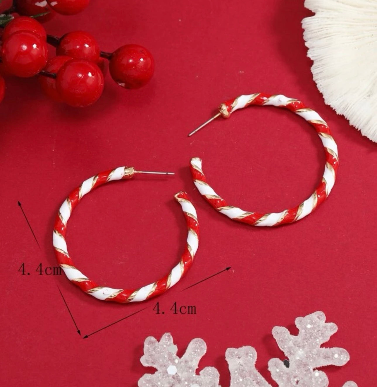 Candy cane hoops