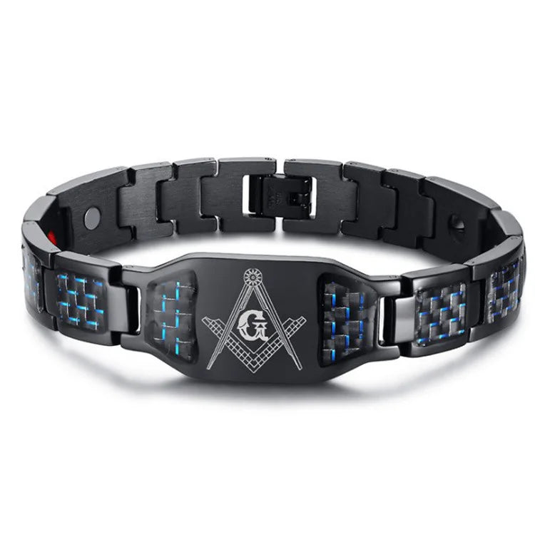 Grand masons symbol magnetic bracelet