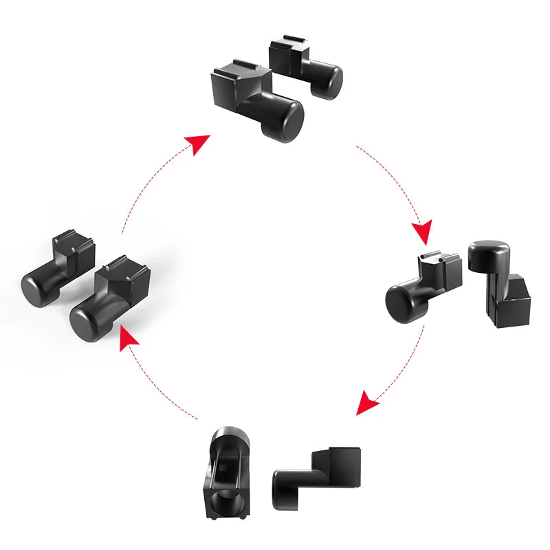 AOLION Left Right Slider Buckle OEM Metal Lock Latch Bracket FOR switch JC Loose Repair Tool Parts NS JC Controller