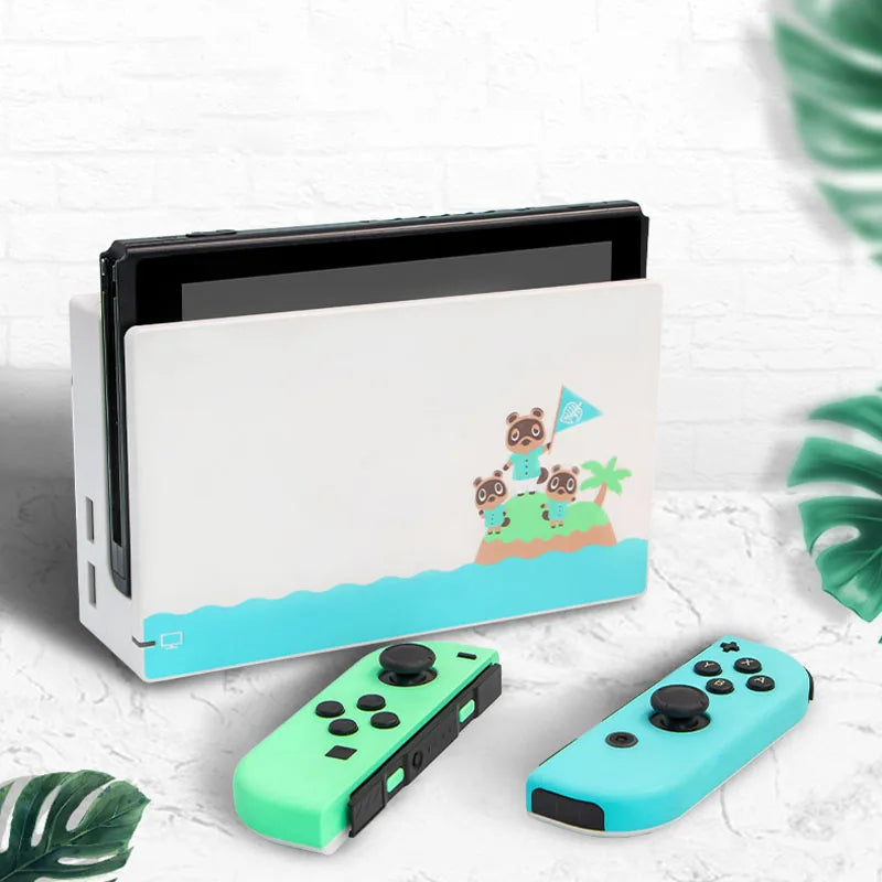 For Nintendo Switch Limited Animal Crossing Console Joy-con Housing Case Charging base TV dock Case Cover Replacement shell