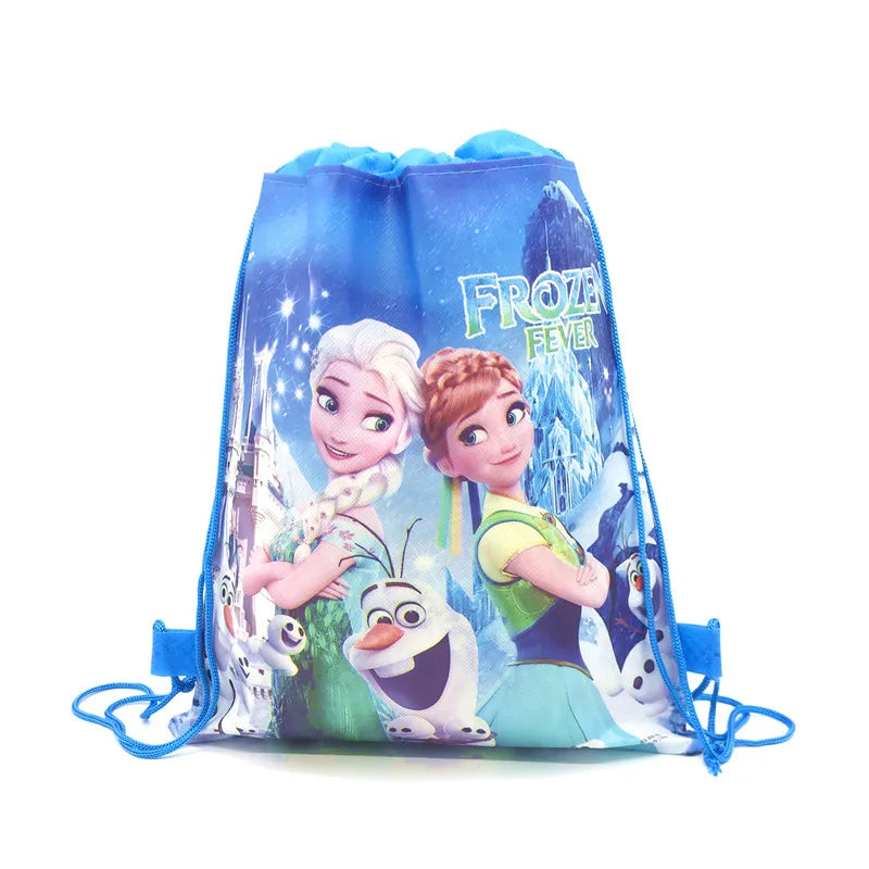 Disney Frozen II Theme Freezing Anna And Elsa Snow Queen Movie Frozen Bag Non-woven Drawstring Bags SchoolBag Shopping Bag 1pcs