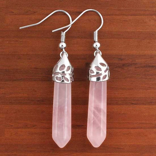 Natural Healing Crystal earrings