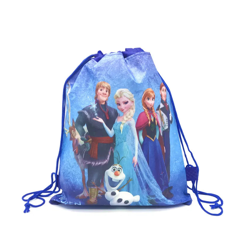 Disney Frozen II Theme Freezing Anna And Elsa Snow Queen Movie Frozen Bag Non-woven Drawstring Bags SchoolBag Shopping Bag 1pcs