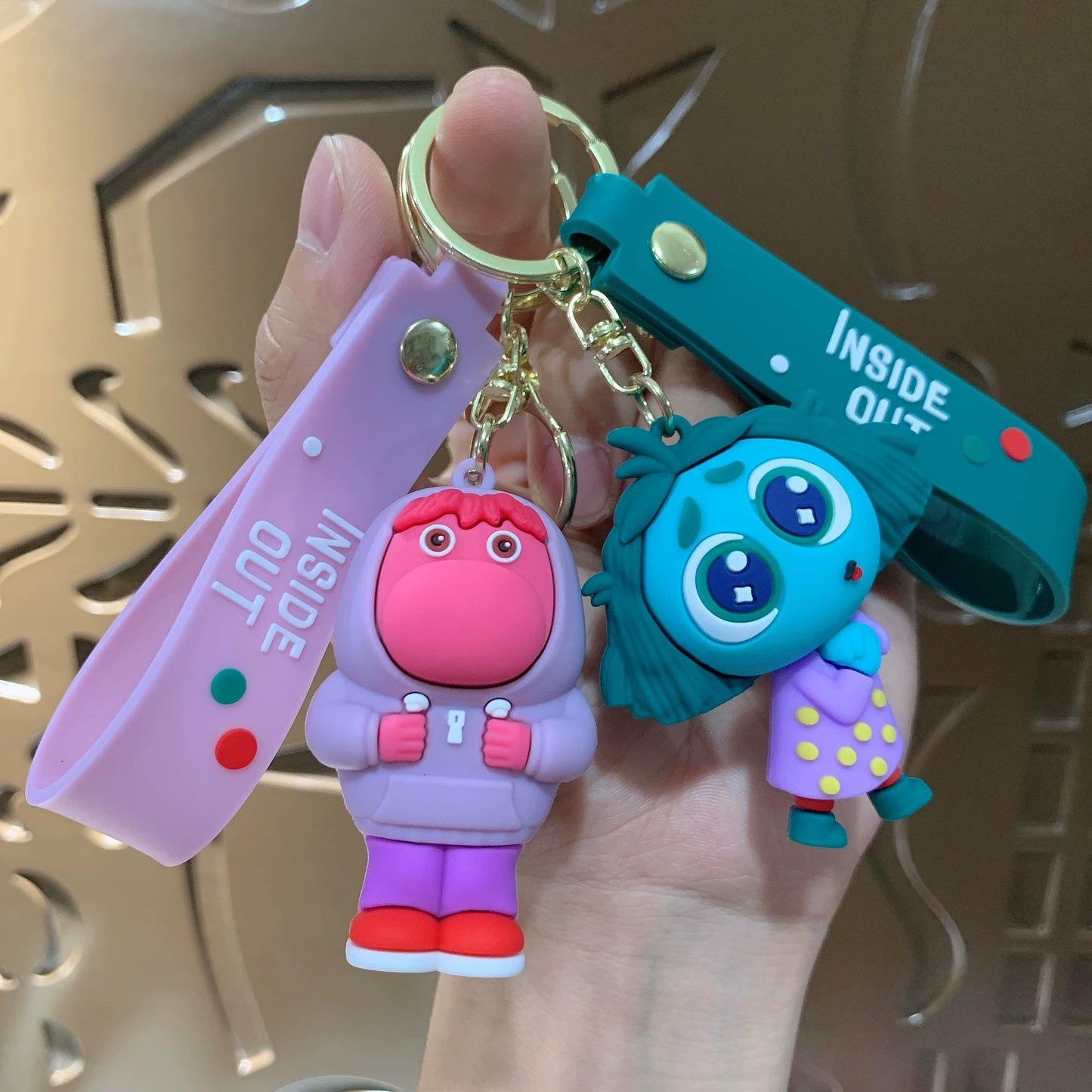 Second Generation Mind Agent Keychain Exquisite 3D Silicone Doll Cute Pendant Couple Cars and Bags Ornament Gifts