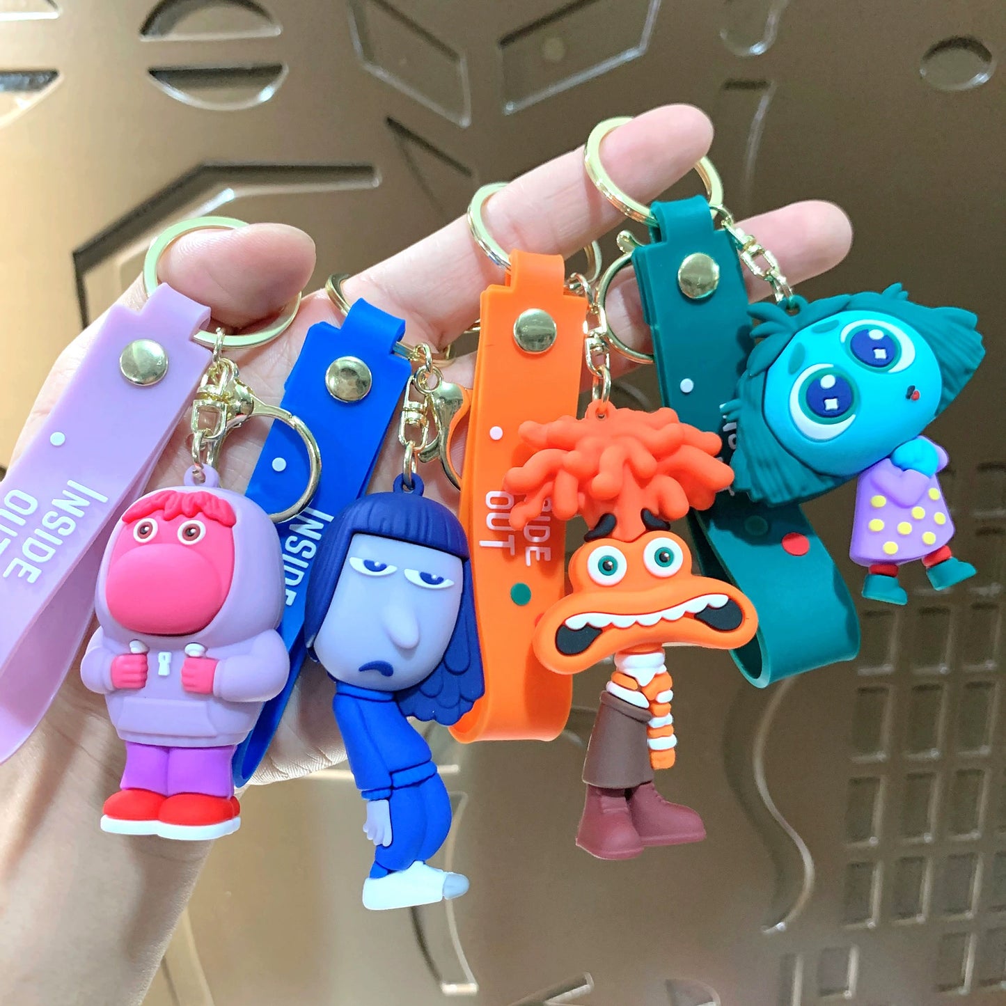 Second Generation Mind Agent Keychain Exquisite 3D Silicone Doll Cute Pendant Couple Cars and Bags Ornament Gifts