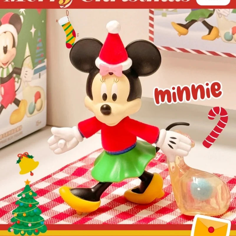 Genuine Miniso Disney Hand In Hand Series Cute Mickey Mouse Blind Box Disney Surprise Toy Mystery Box New Year Christmas Gift