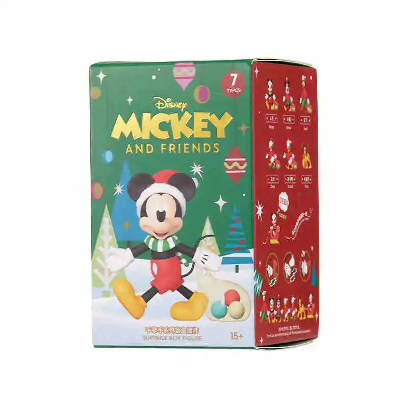 Genuine Miniso Disney Hand In Hand Series Cute Mickey Mouse Blind Box Disney Surprise Toy Mystery Box New Year Christmas Gift