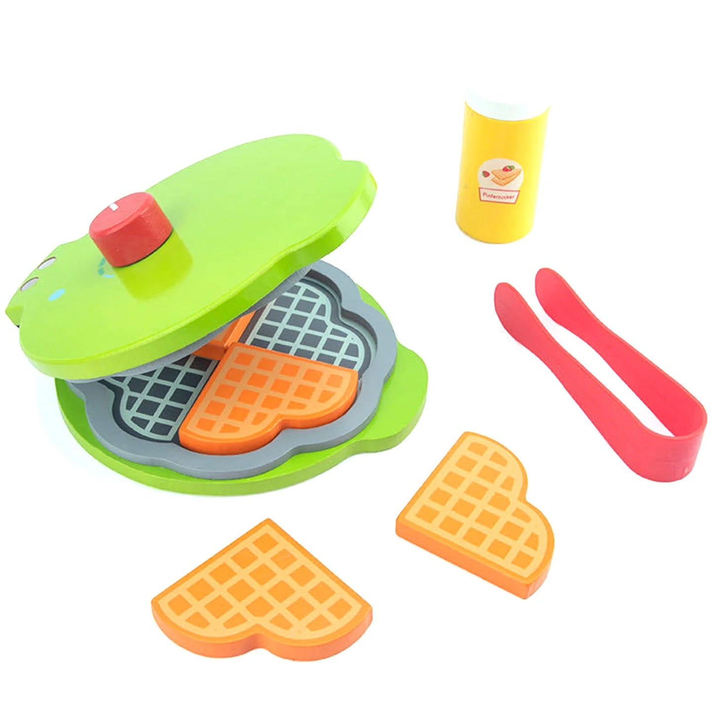 Children Kitchen Toys DIY Cooking Pretend Play Simulation Wooden Kitchen Food Toy Set - Pancake Machine