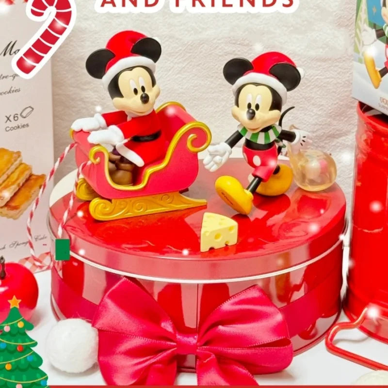 Genuine Miniso Disney Hand In Hand Series Cute Mickey Mouse Blind Box Disney Surprise Toy Mystery Box New Year Christmas Gift