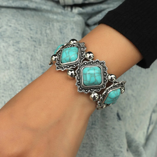 Crackle stone bracelets