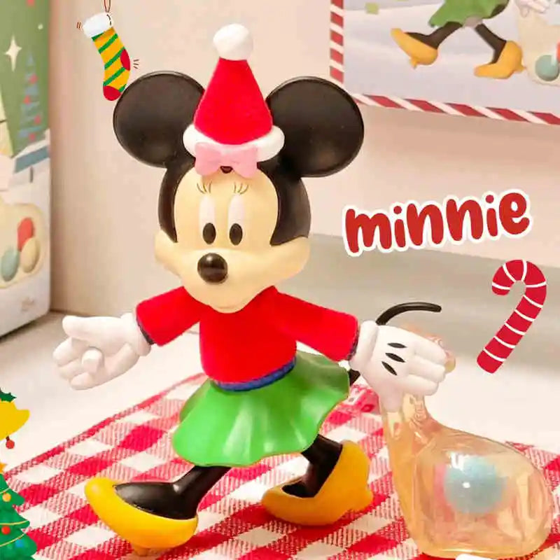 Genuine Miniso Disney Hand In Hand Series Cute Mickey Mouse Blind Box Disney Surprise Toy Mystery Box New Year Christmas Gift