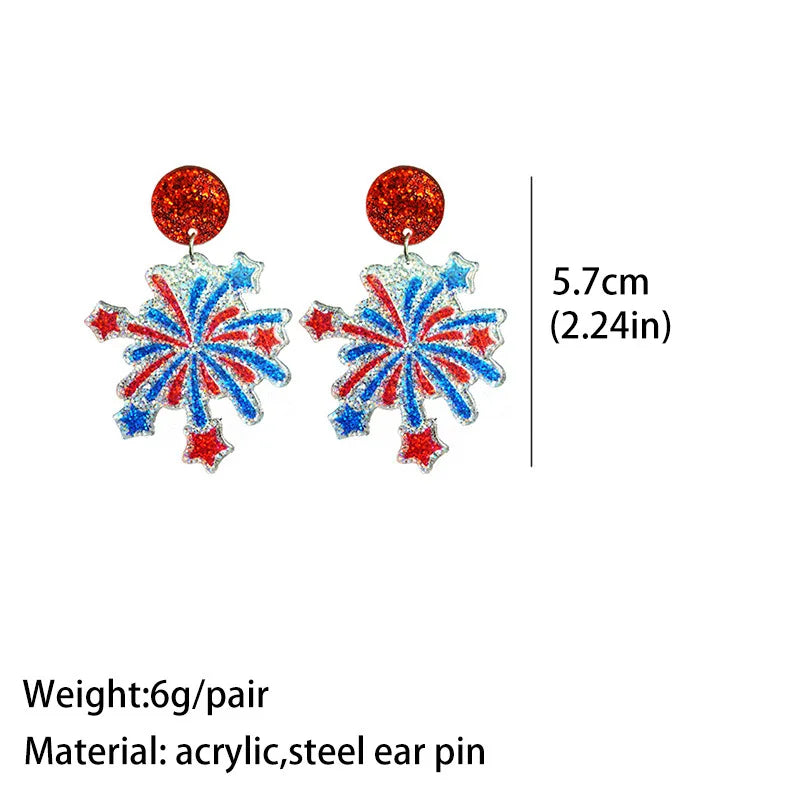 Independance day earrings