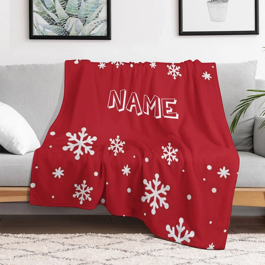 Throw Blanket,Christmas Theme Snowflake Pattern Blanket,For Home Office Camping Travelling,Gift Blanket Suitable For All Seasons