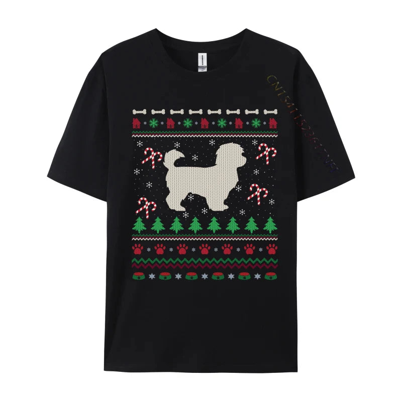 Ugly Xmas Sweater Style Santa Maltipoo Dog Christmas T-Shirts Brand New Men T-Shirt 3d Printed T Shirt Anime Tshirts