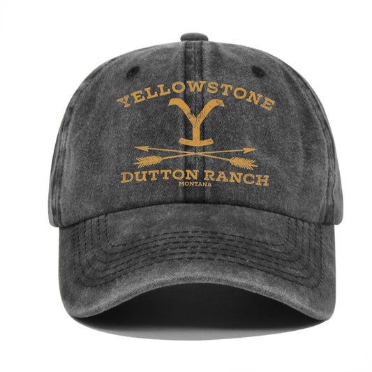 Yellowstone Dutton Ranch Baseball Cap Vintage Washed hat
