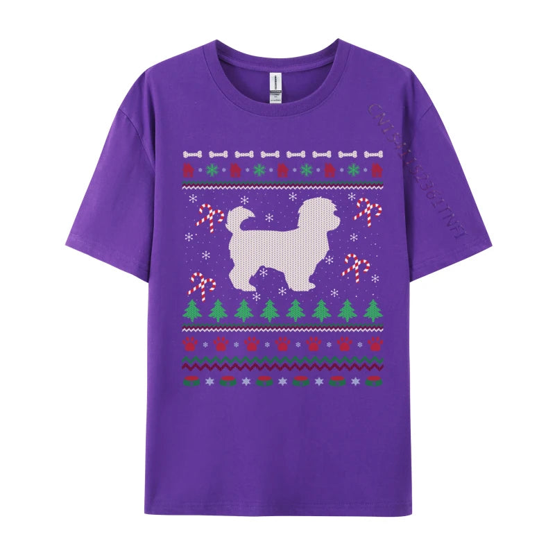 Ugly Xmas Sweater Style Santa Maltipoo Dog Christmas T-Shirts Brand New Men T-Shirt 3d Printed T Shirt Anime Tshirts