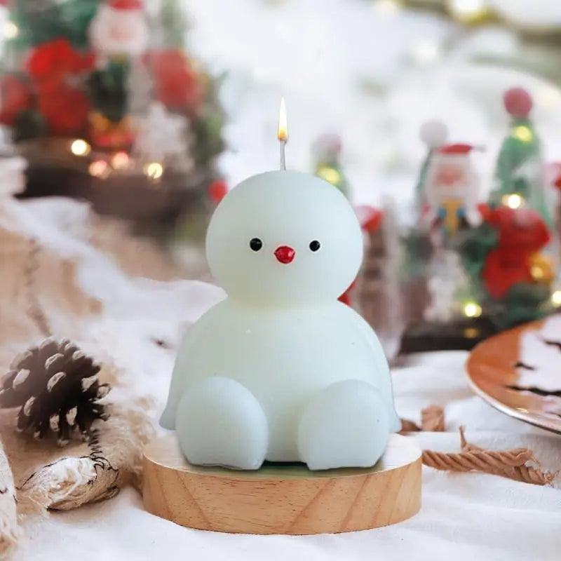 Christmas Candle Snowman Sitting Snowman Cute Christmas Candle Aromatherapy Novelty Candles Table Centerpiece Holiday Winter