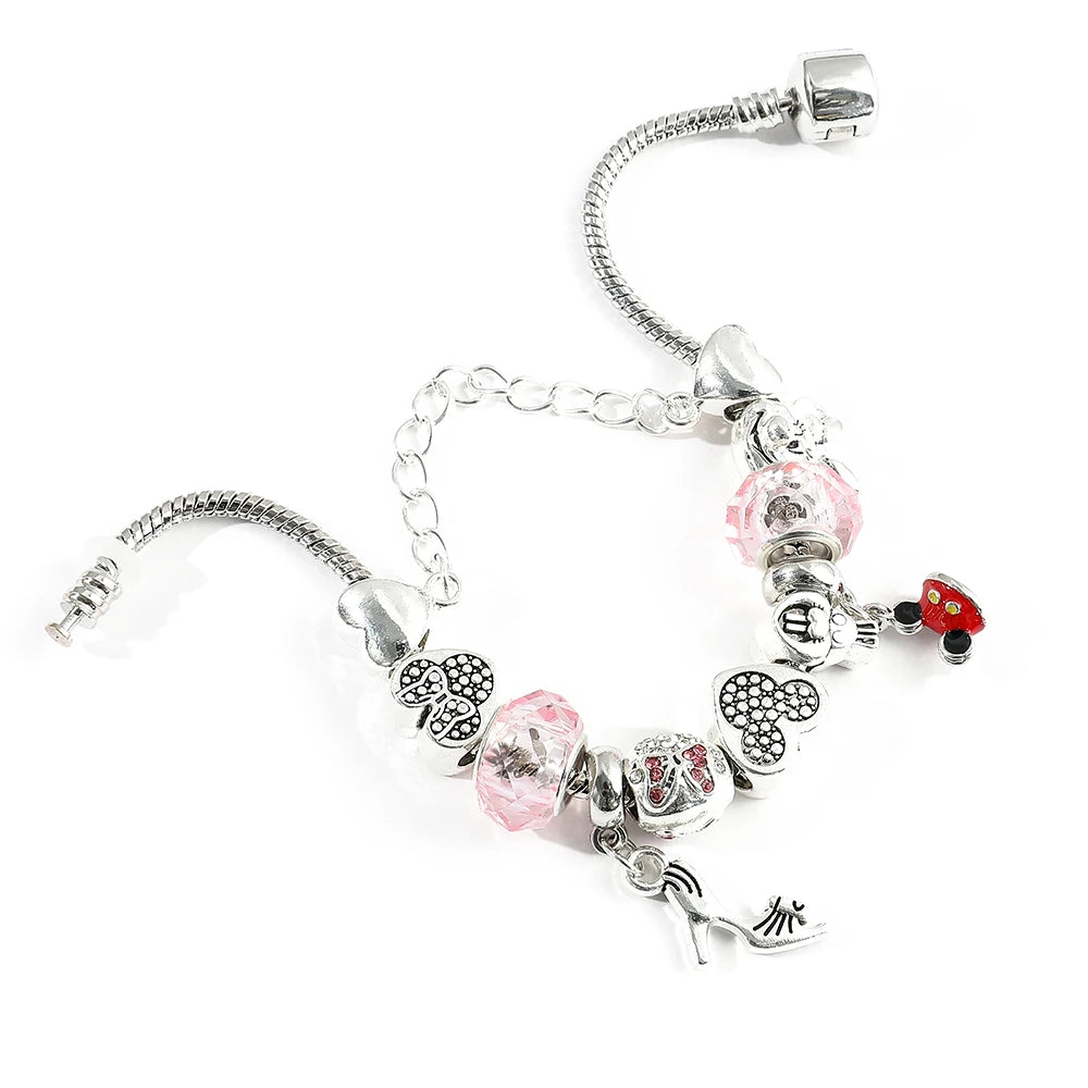 Mickey Minnie Charm Bracelet