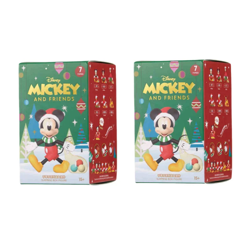 Genuine Miniso Disney Hand In Hand Series Cute Mickey Mouse Blind Box Disney Surprise Toy Mystery Box New Year Christmas Gift