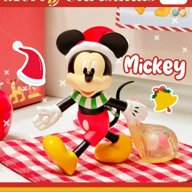 Genuine Miniso Disney Hand In Hand Series Cute Mickey Mouse Blind Box Disney Surprise Toy Mystery Box New Year Christmas Gift