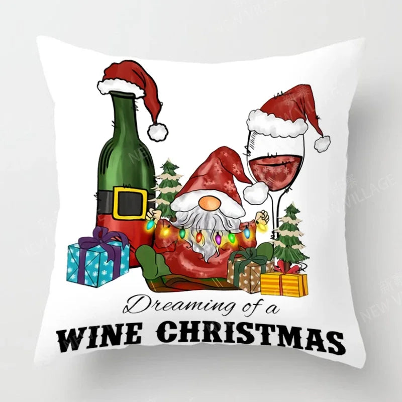 Christmas series pillowcases sofas cushion covers  home decor can be customized for holiday celebrations 40x40 50x50 60x60 35x35