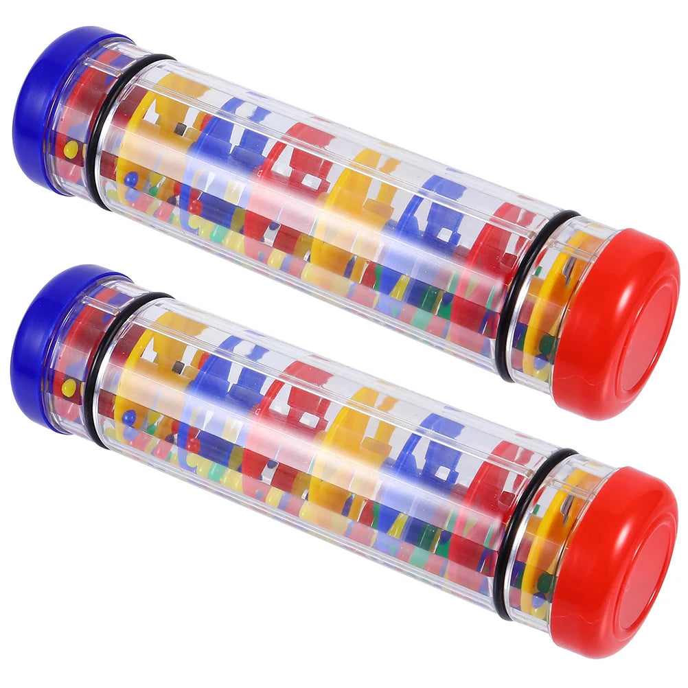 2 Pcs Rain Speaker Musical Instrument Toy Sound Plaything Children Maker Plastic Kid Rainmaker