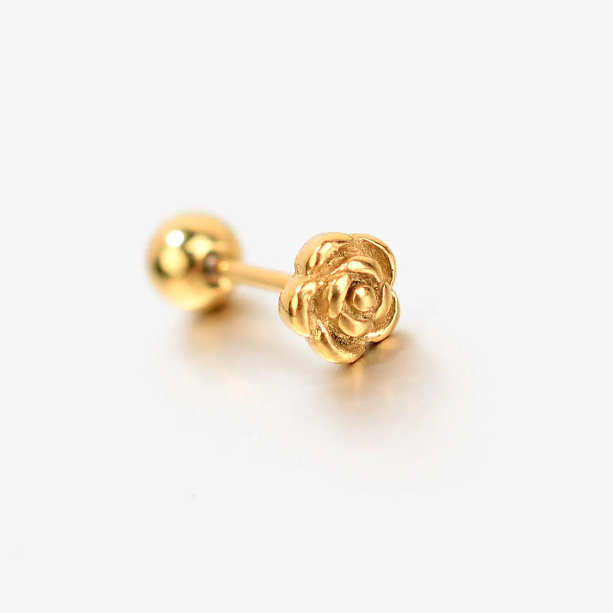 Rose Blossom Flowers Stud Earring For Woman