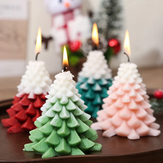 Christmas Tree Aromatherapy Candle Wholesale Gift Box Set Christmas Gift DIY Atmosphere Decoration Design Christmas Candles