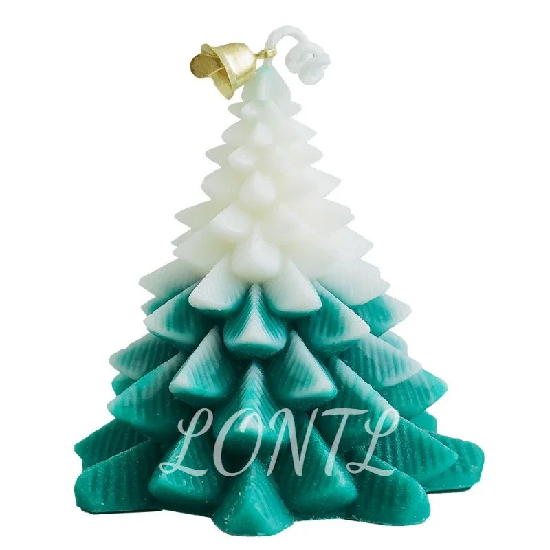 3D Pine Silicone Candle Molds Christmas Decoration Crafts Gypsum Crystal Resin Mold DIY soap chocolate baking tools Party gifts