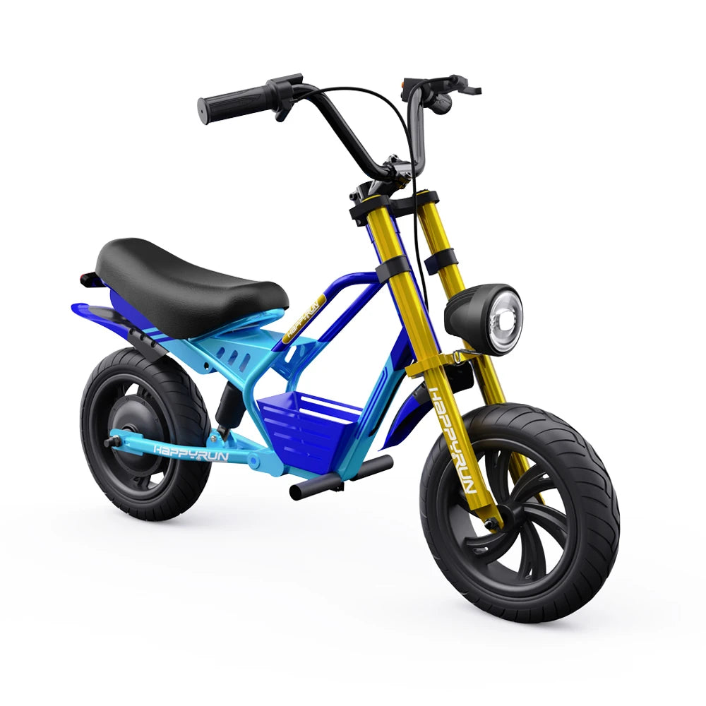 20'' 10MPH Kids Motorcycle Electric Motorbike Ride On Toy 300W Motor 24V LED Lights 5-13 Years Old Kids Electric Bicycle