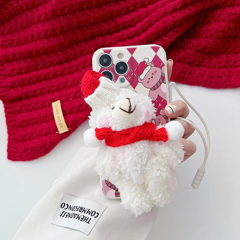 Christmas Doll Bear Case for Samsung Galaxy A54 A55 A34 A35 A51 A52 A52S A53 A15 A14 A13 A33 A32 A31 A25 A24 A23 A22 A20S Cover