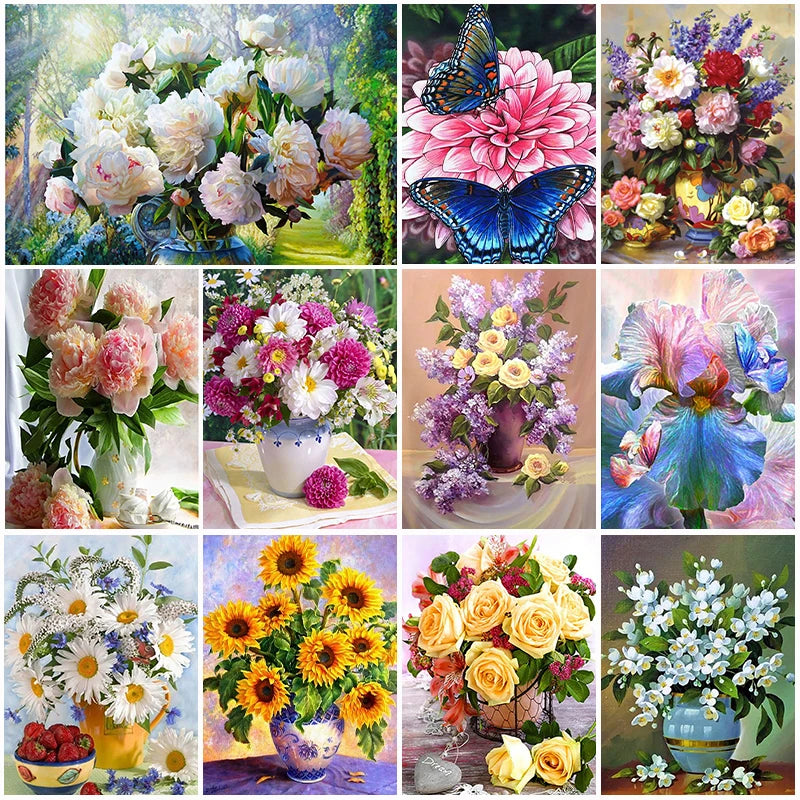 5D DIY Diamond Painting Kits Flower