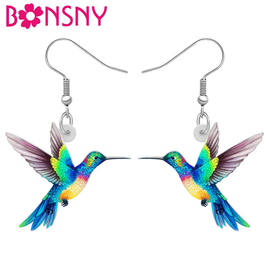 Humming bird earrings