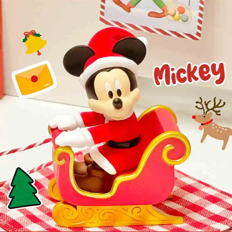 Genuine Miniso Disney Hand In Hand Series Cute Mickey Mouse Blind Box Disney Surprise Toy Mystery Box New Year Christmas Gift