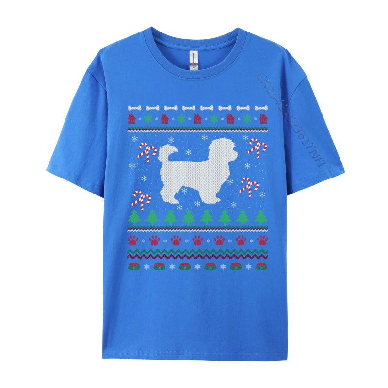 Ugly Xmas Sweater Style Santa Maltipoo Dog Christmas T-Shirts Brand New Men T-Shirt 3d Printed T Shirt Anime Tshirts