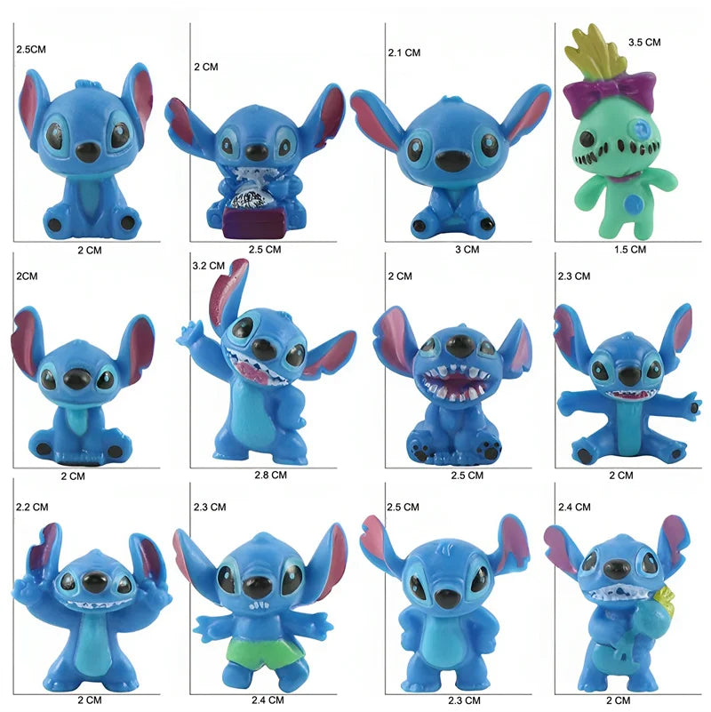 Stitch Christmas Advent Calendar Box Lilo and Stitch Anime Figures Model Doll Cartoon Accessories Toy Xmas Gift Kids Wholesale