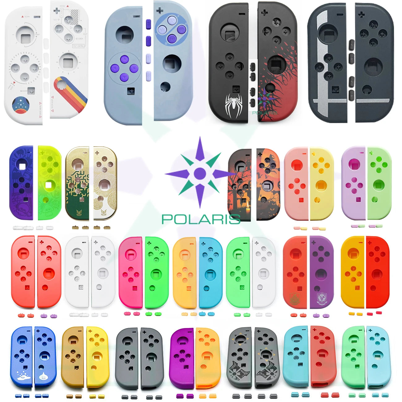 Limited Edition Replacement Housing Shell Case Set For Joycon Replacement Case With SLSR Buttons For Switch Joycon Shell