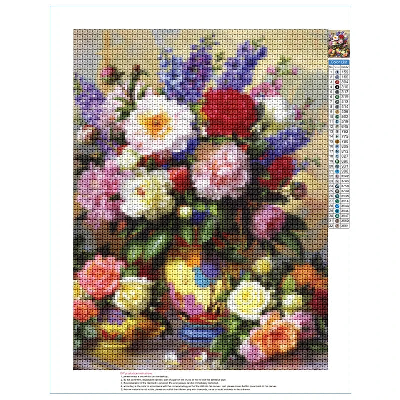 5D DIY Diamond Painting Kits Flower