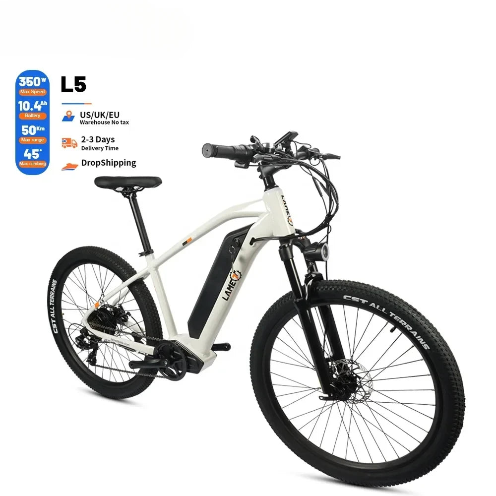 250w 350W L5 Electric Mountain E Bike 27.5 Inch Tire Electric Bicycle Ebike MTB E Bikes For Adults