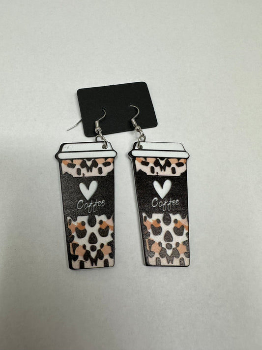 Coffee earrings