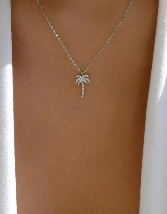Palm tree necklace