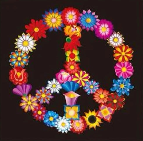 Peace sign flowers