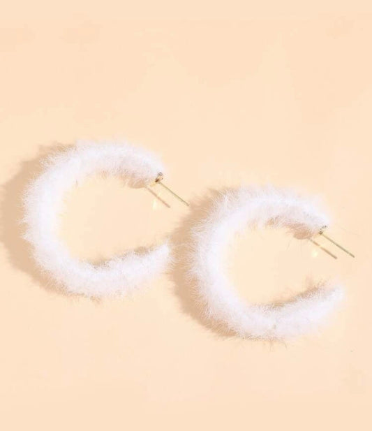 Fuzzy white hoop