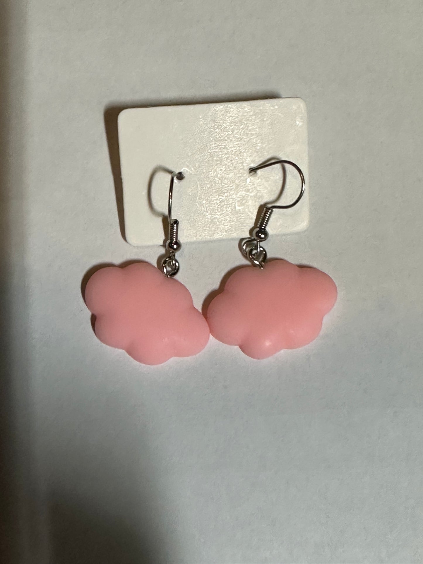 Pink cloud earring