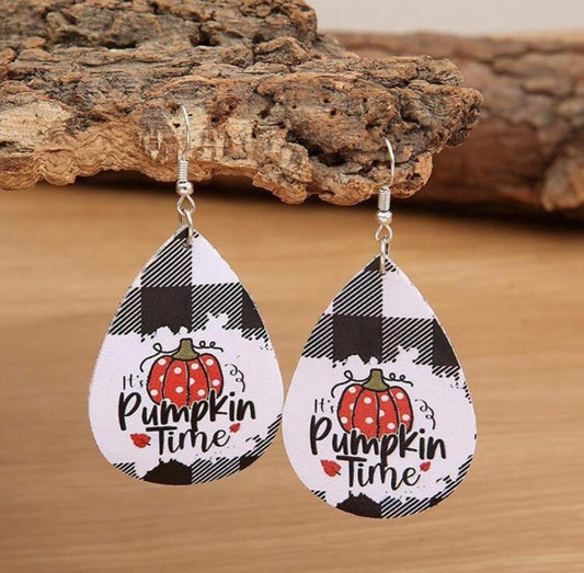 Pumpkin time earring