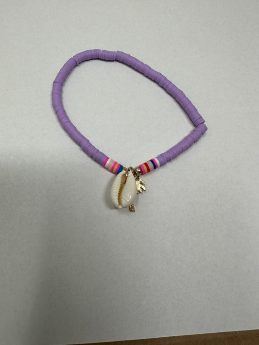 Purple shell anklet